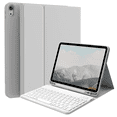 thumbnail image 1 of KVTVOU Keyboard Case for iPad Air 11 inch M2/M3 (2024/2025), iPad Air 5th/4th Generation (2022/2020) 10.9 inch, Detachable Wireless Bluetooth Keyboard, Stand Folio Cover with Pencil Holder, Gray, 1 of 8