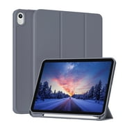 KVTVOU iPad (A16) 11th Generation Case 2025/2022, iPad 10.9 inch Case with Pencil Holder,Trifold Stand Case Designed for iPad 10th Gen, Auto Sleep/Wake Cover,Purple
