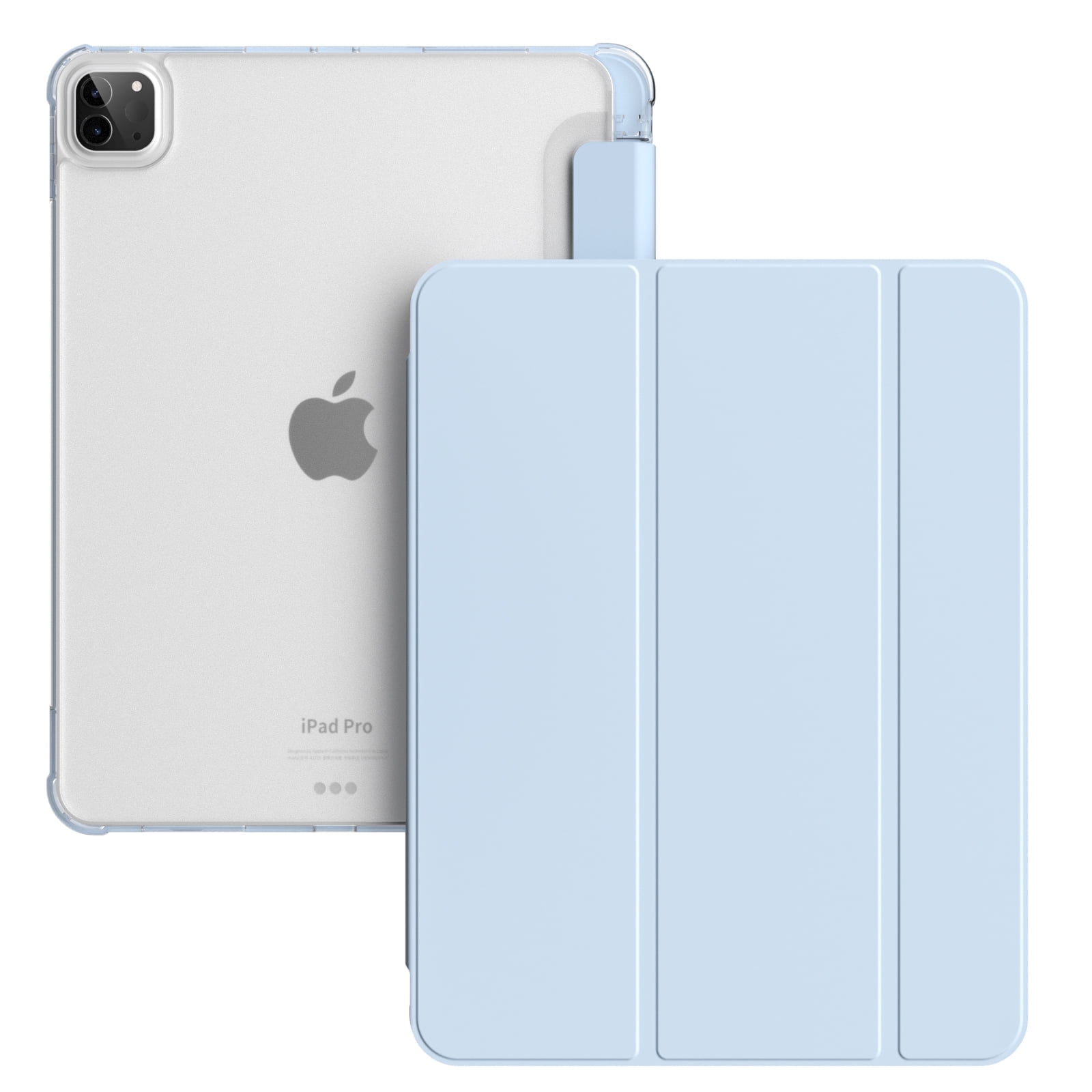 Fondina In Pelle Sintetica Con Custodia Per Matita E Vetro Protettivo Per IPad Pro 11 Pollici (2ª, 3ª E 4ª Gen 2020-2022) – Risveglio Automatico E Supporto