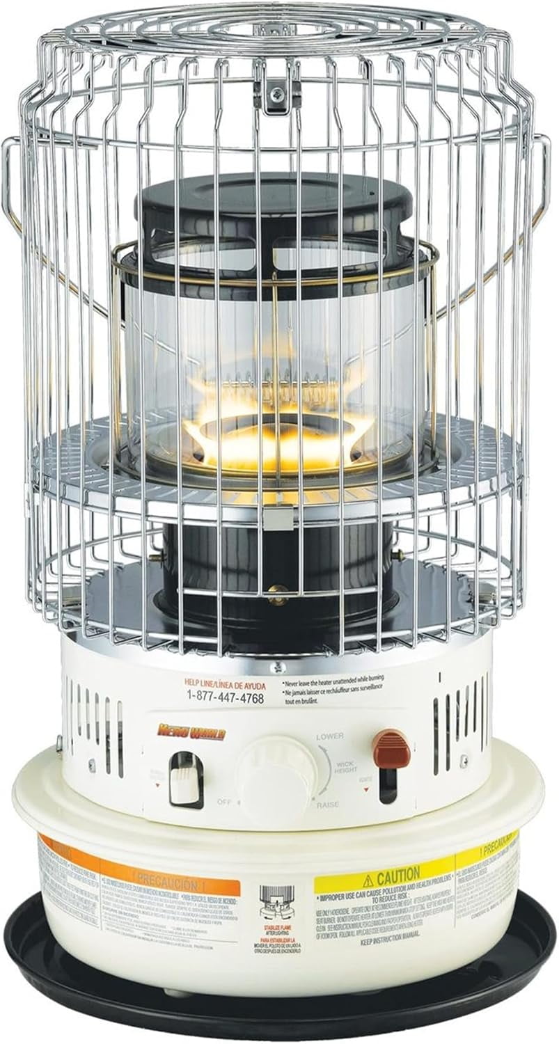 KW-12 Kero-World Compact Convection Style Kerosene Wick Heater, 10500 ...