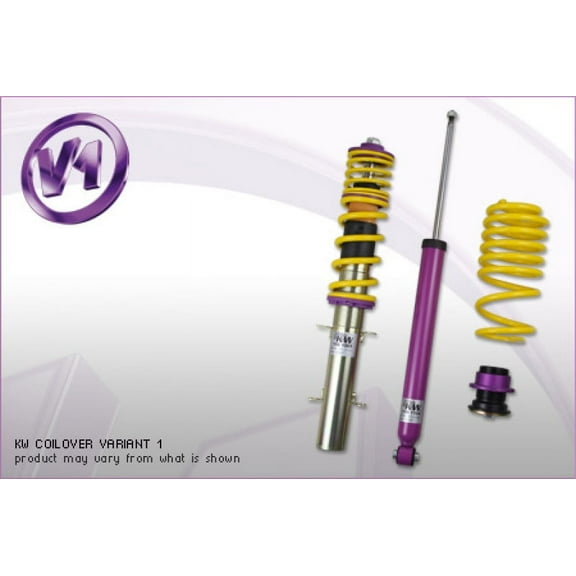 KW Coilover Kit V1 VW Passat (B5; B5.5; 3B; 3BG) Sedan + Wagon; Syncro/4motion; all engines Fits select: 2000-2004 VOLKSWAGEN PASSAT GLX 4MOTION, 2005 VOLKSWAGEN PASSAT GLS 4MOTION