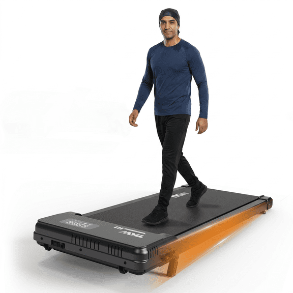 KW Under Desk Treadmill 2-in-1 Walking Pad for Walking and Jogging, 2.5HP Quiet Low-Noise Walking Treadmill with Remote Control , 200 lbs Capacity, Compact Home & Office Gym Equipment