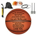 thumbnail image 1 of KW Personalized Letter Basketball For Grandson, Basketball Indoor/Outdoor Game Ball, Birthday Christmas Gift For Grandson From Grandparent, 1 of 4