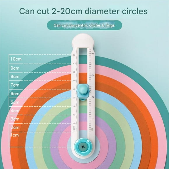 KW-TRIO Adjustable Circle Cutter Multifunctional Craft Cutting Tools Paper Fabric Scrapbooking Cards Cutters for Home Study Offices