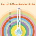 thumbnail image 1 of KW-TRIO Adjustable Circle Cutter Multifunctional Craft Cutting Tools Paper Fabric Scrapbooking Cards Cutters for Home Study Offices, 1 of 8