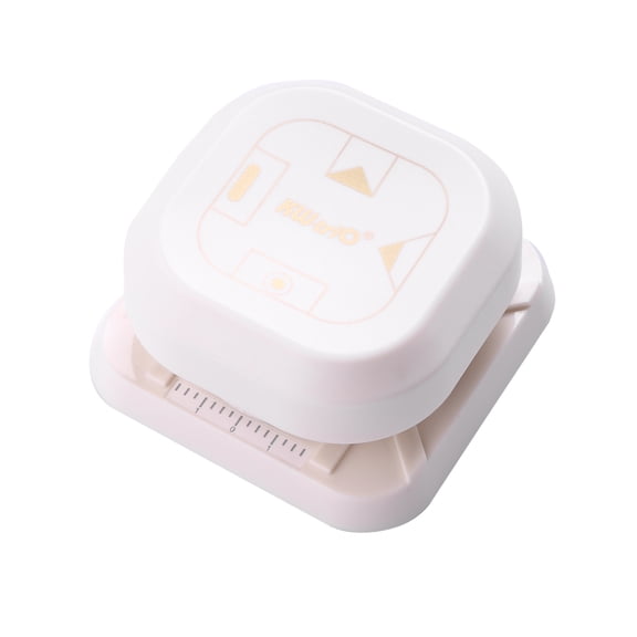 KW-triO 4-in-1 Corner Trimmer Squarer Puncher Slot Punch Paper Cutter for Oval Fish Eye Hole Dovetail Diagonal Angle Card Craft Scrapbook Photo Paper DIY Tool