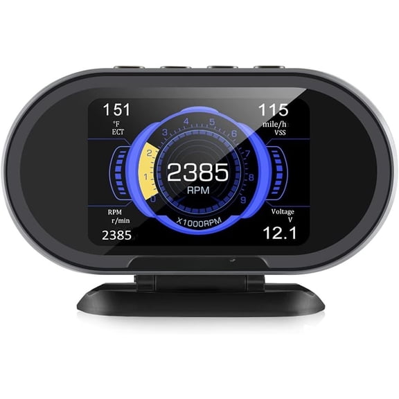 KW206  OBD2 HUD Digital Meter Gauge  in One Automotive Trip Computer  OBD Speedometer Water Temperature   Tester for  2003 and Newer