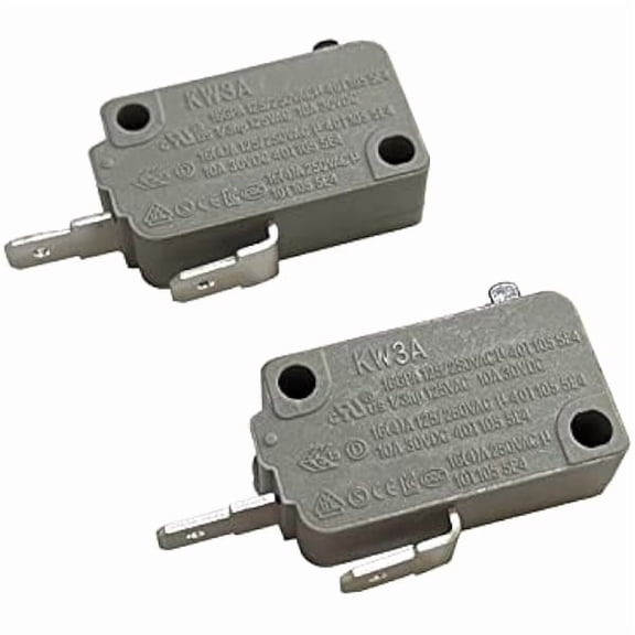 KW3A Microwave Oven Door Interlock Switch 16A 125VAC/250VAC Microwave Oven Replacement Part Door Switch (2 Normally Open) - Multi-Functional High-Efficiency Design for Modern Kitchen Ho