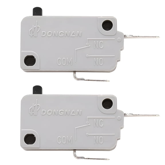 KW3A Microwave Oven Door Switch 16A 125/250V AC Door Interlock, Normally Closed (NC) Safety Switch Replacement, Pack of 2