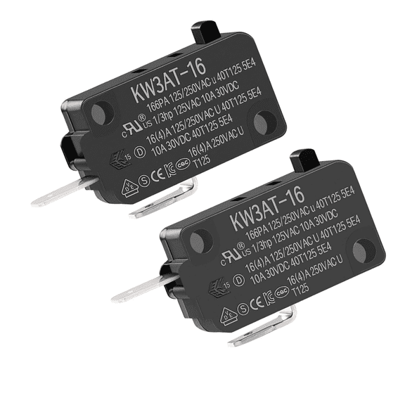 KW3AT-16 Microwave Oven Door Switch 16A 125/250 V Door Interloc, Compatible with KW3A, KW3A-16 (Normally Open and Normally Closed) - Multi-Functional High-Efficiency Design for Modern K