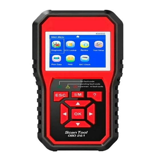 KW850 OBD2 Car Scanner Professional Car Diagnostic Scanner Tools OBD 2 Automotive Code Reader Battery Check Engine Check ,Easy to Operate