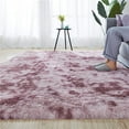 thumbnail image 1 of KWANSHOP Soft Velvet Shaggy Area Rug, Grey, 5' x 8', Non-Slip Bottom, 1 of 9