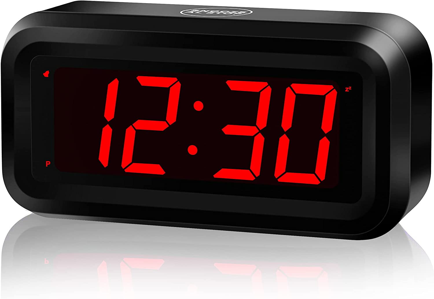 KWANWA Alarm Clock, Digital Clock, Small Wall Clock, Battery Operated