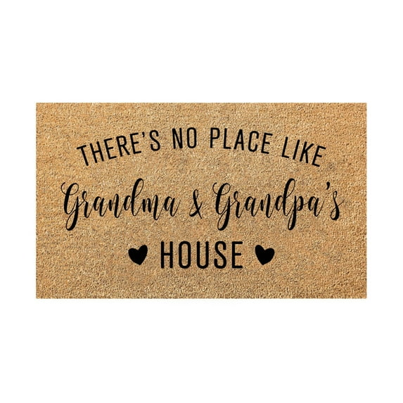 KWASOME Rustic Carpets Grandparent'S Day Gift For Grandparents And Papa'S House Grandpa Grandma Doormat Granny Door Mat Quality Funny Home Decor Mats For Indoor Entrance Patio Porch Farmhouse