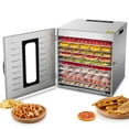 KWASYO Commercial Steel Food Dehydrator, 10 Layers, Adjustable Time