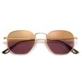 thumbnail image 1 of KWATE Square Polarized Sunglasses for Women Men Small Hexagonal Polygon Mirrored Lens, 1 of 5