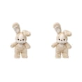 thumbnail image 1 of KWHOME Cute Bunny Stuffed Animal Plushie, Soft Plush Rabbit Doll Goodnight Sleep Companion Dolls, Long Ear Bunny Rabbit Easter Cartoon Toys for Birthday Gift, Valentines Day Gifts,2PCS, 1 of 6