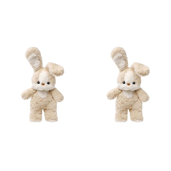 KWHOME Cute Bunny Stuffed Animal Plushie, Soft Plush Rabbit Doll Goodnight Sleep Companion Dolls, Long Ear Bunny Rabbit Easter Cartoon Toys for Birthday Gift, Valentines Day Gifts,2PCS