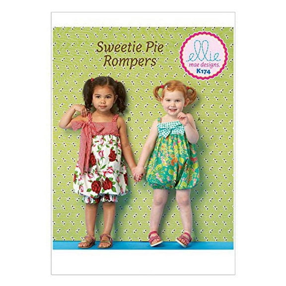 KWIK-SEW Pattern K0174 Toddlers' Rompers