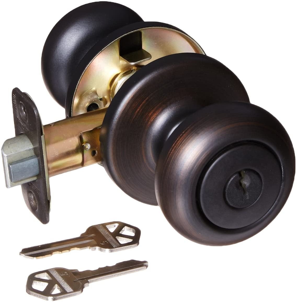 KWIKSET 94002-823 Security Cove Entry Lockset, Venetian Bronze