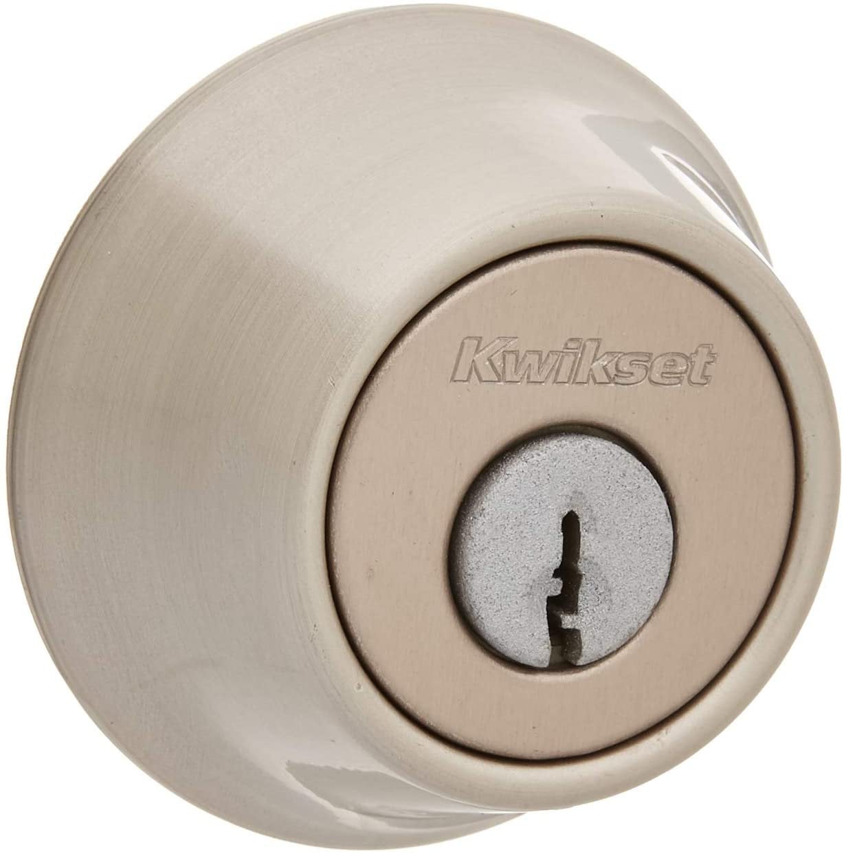 KWIKSET 96600-669 Security Single Cylinder Deadbolt, Satin Nickel