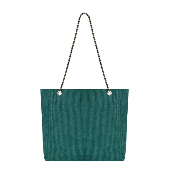 KWLET Corduroy Tote Bag Women Shoulder Bag Handbags Large Capacity for Work School Travel Shopping