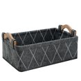 thumbnail image 1 of KWLET Gray Felt Storage Basket Home Organizar Bins 11.4 x 7.1 x 3.9 inch, 1 of 7