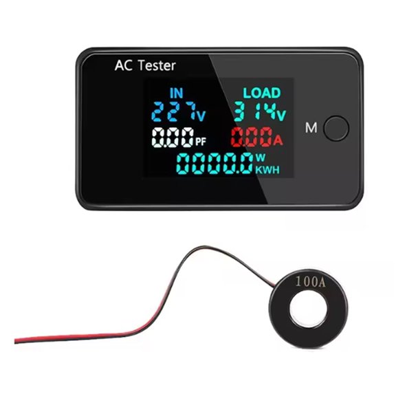 KWS-AC305 AC Power Monitor LCD Digital Dual Voltage Current Power Voltmeter Ammeter Electric  Consumption Monitors