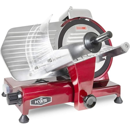 Kitchenware Station KWS Premium 320 W 10" Semi-Automatic Commercial Electric Meat Slicer