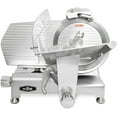 thumbnail image 1 of KWS MS-12ES Metal Collection Commercial 420W Electric Meat Slicer 10-Inch with 304 Stainless Steel Blade & Extended Back Space, Frozen Meat/Cheese/Food Slicer Low Noises Commercial and Home Use, 1 of 3