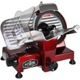 KWS MS6RT Premium 200w Electric Meat Slicer 7.67Inch in Red Teflon