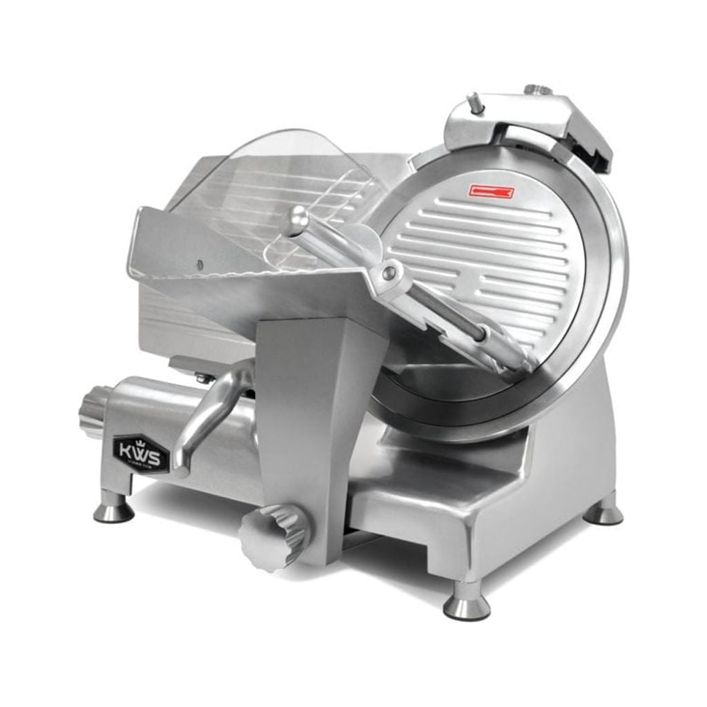 12-Inch Stainless Steel Commercial Meat Slicer with Anodized Aluminum Base