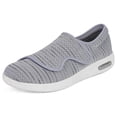 thumbnail image 1 of Wide Width Walking Shoes for Women Adjustable Hook and Loop Strap Slip On Breathable Low Seam Cushioned Non Slip Roomy Toe, 1 of 7