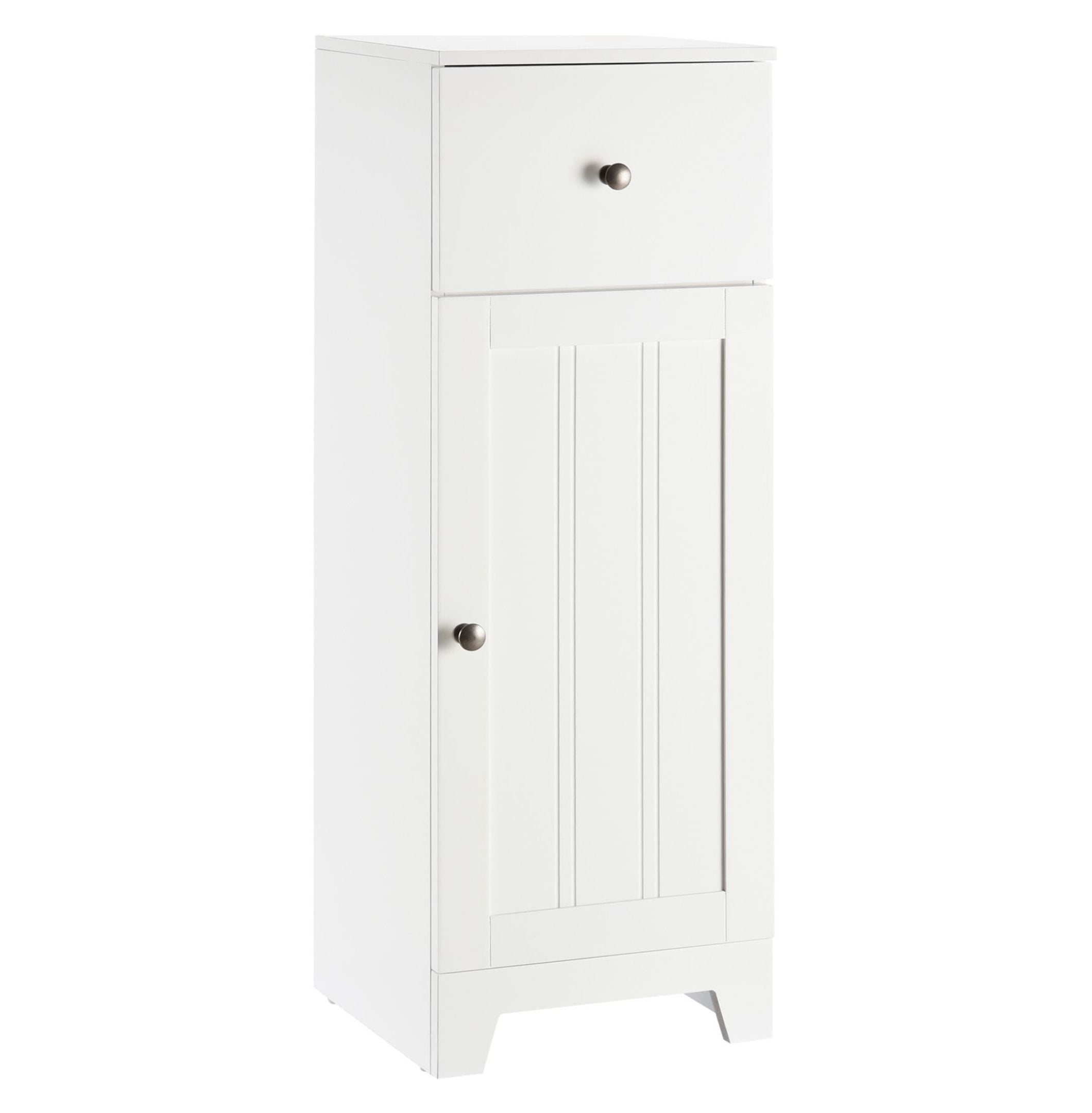 KWUXIN Small Bathroom Floor Storage Cabinet, Free Standing Cupboard ...