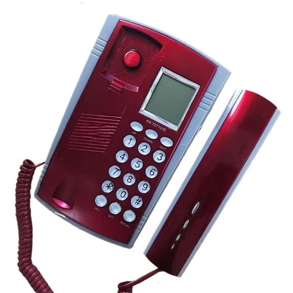 KX~071 Fixed Telephone With Caller Display Home Offices BatteryFree Big Buttons Telephone Simple Landline Phone