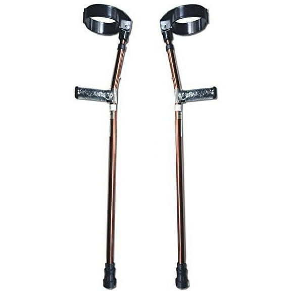 KX Medical Adjustable Forearm Crutches Size M (Pair) - Bronze