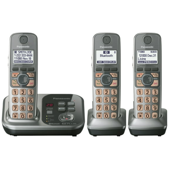 KX-TG7733S Trio Cordless Phone with Answering Machine