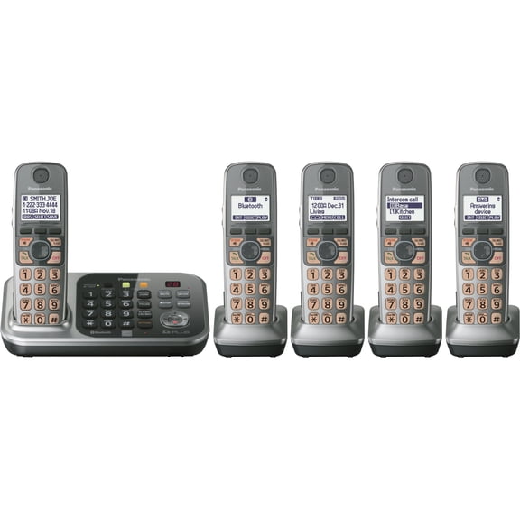 KX-TG7745S Cordless Phone with Answering Machine
