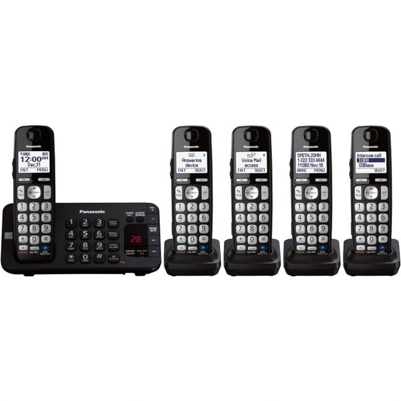 KX-TGE245B Penta Cordless Phone
