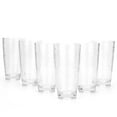thumbnail image 1 of KX-Ware Hammered 26 Fl Oz Reusable Plastic Cups Acrylic Drinking Glasses, Set of 6 Clear, 1 of 5