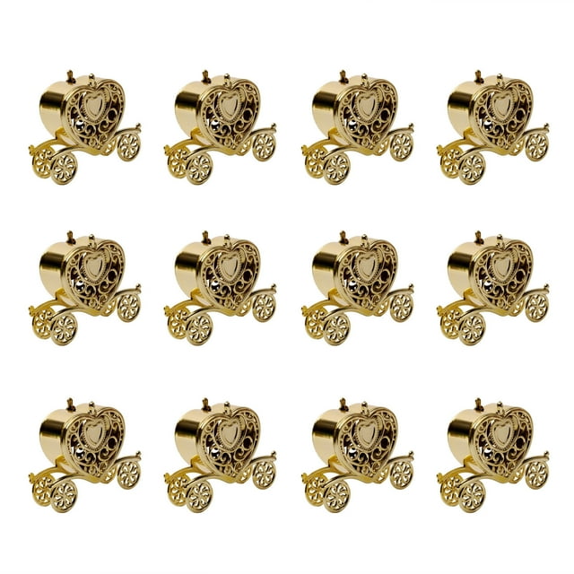 KXBDSFY 12 Mini Wedding Candy Box Pumpkin Car Heart Shaped Creative