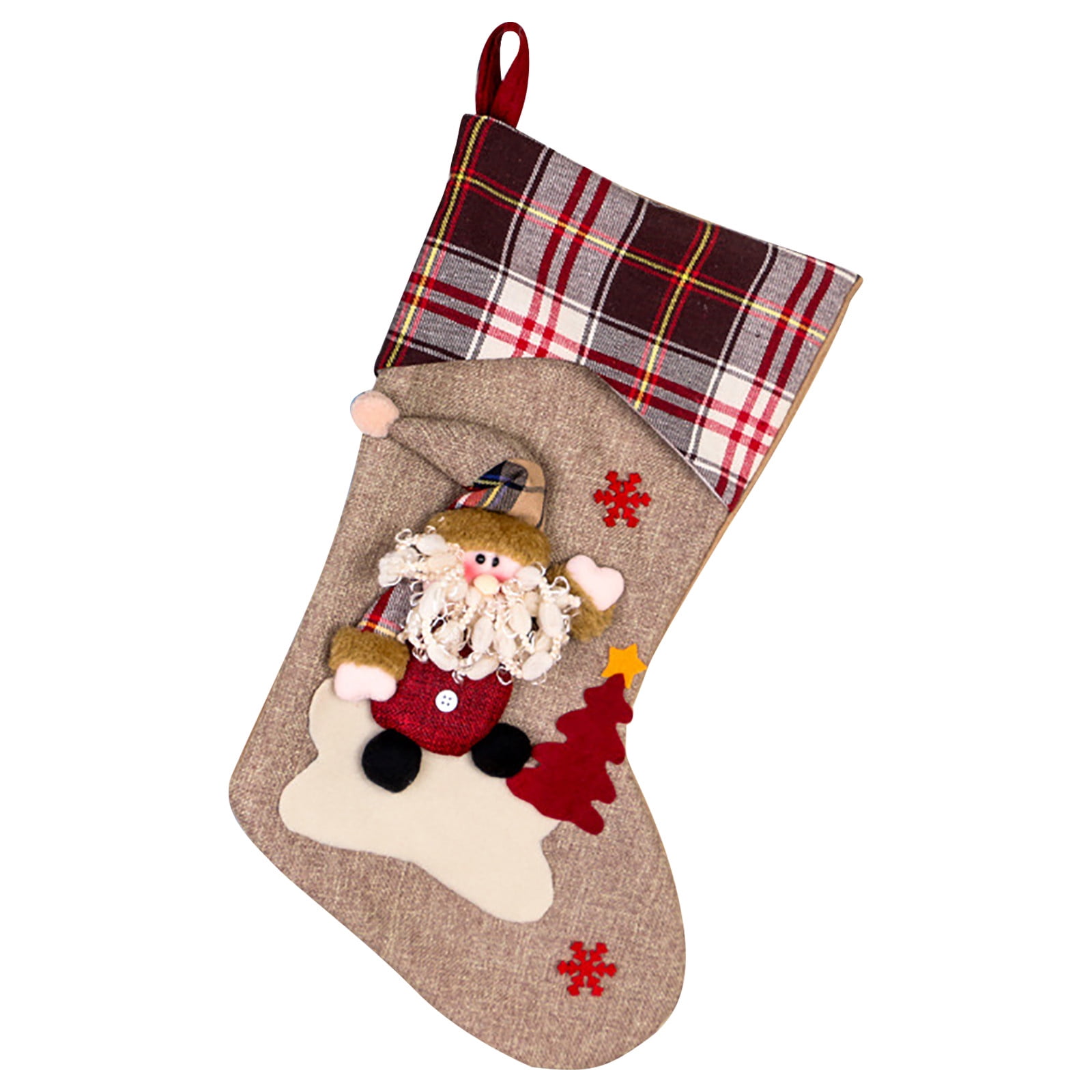 KXBDSFY Christmas Stocking Big Xmas Stockings Decoration Santa Snowman