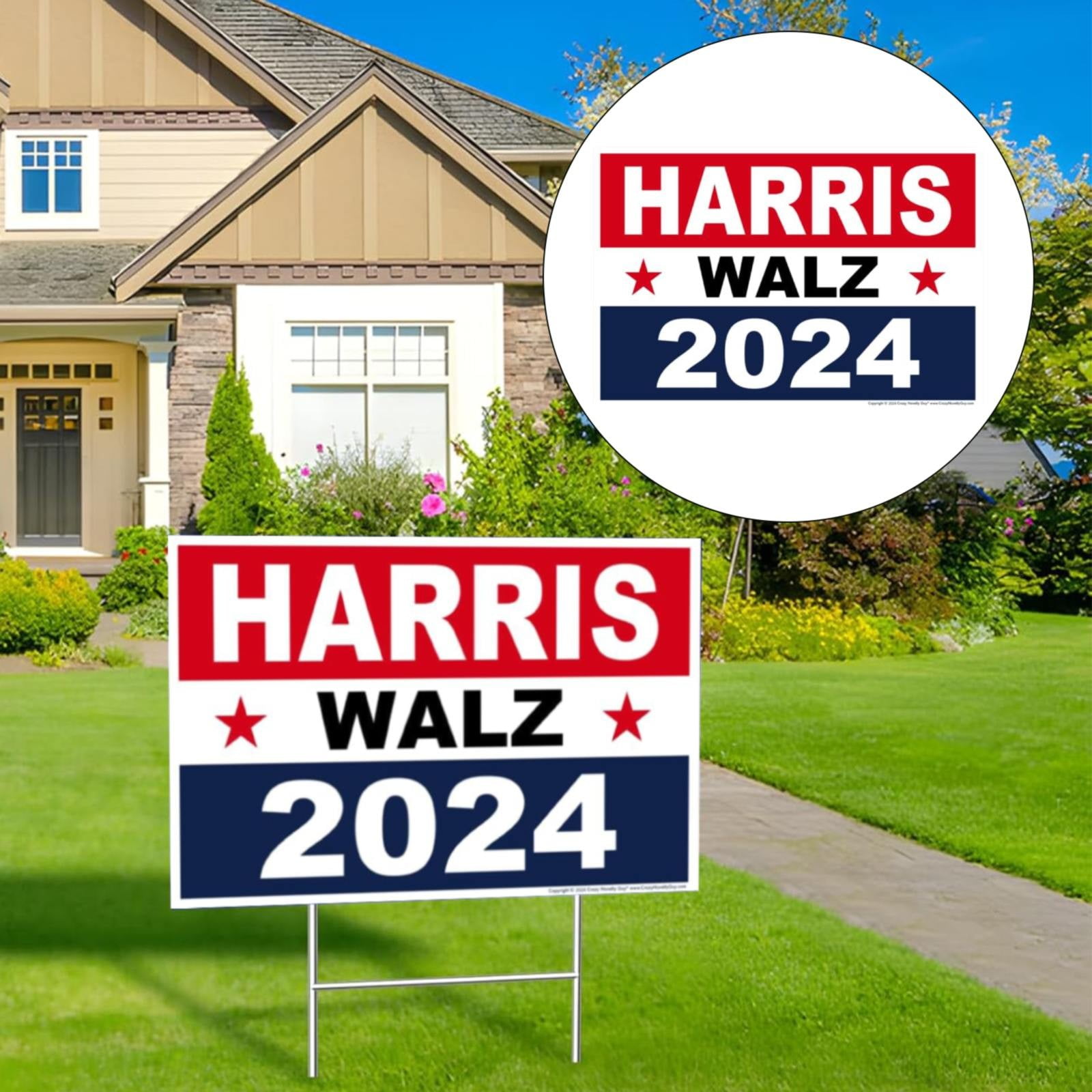 KXBDSFY Clearance! Kamala 2024 for President Yard Sign 18 Card Slot