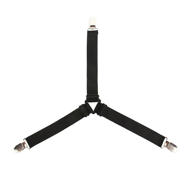 KXBDSFY Elastic Bed Sheet Straps Clips Adjustable Heavy Duty Grippers