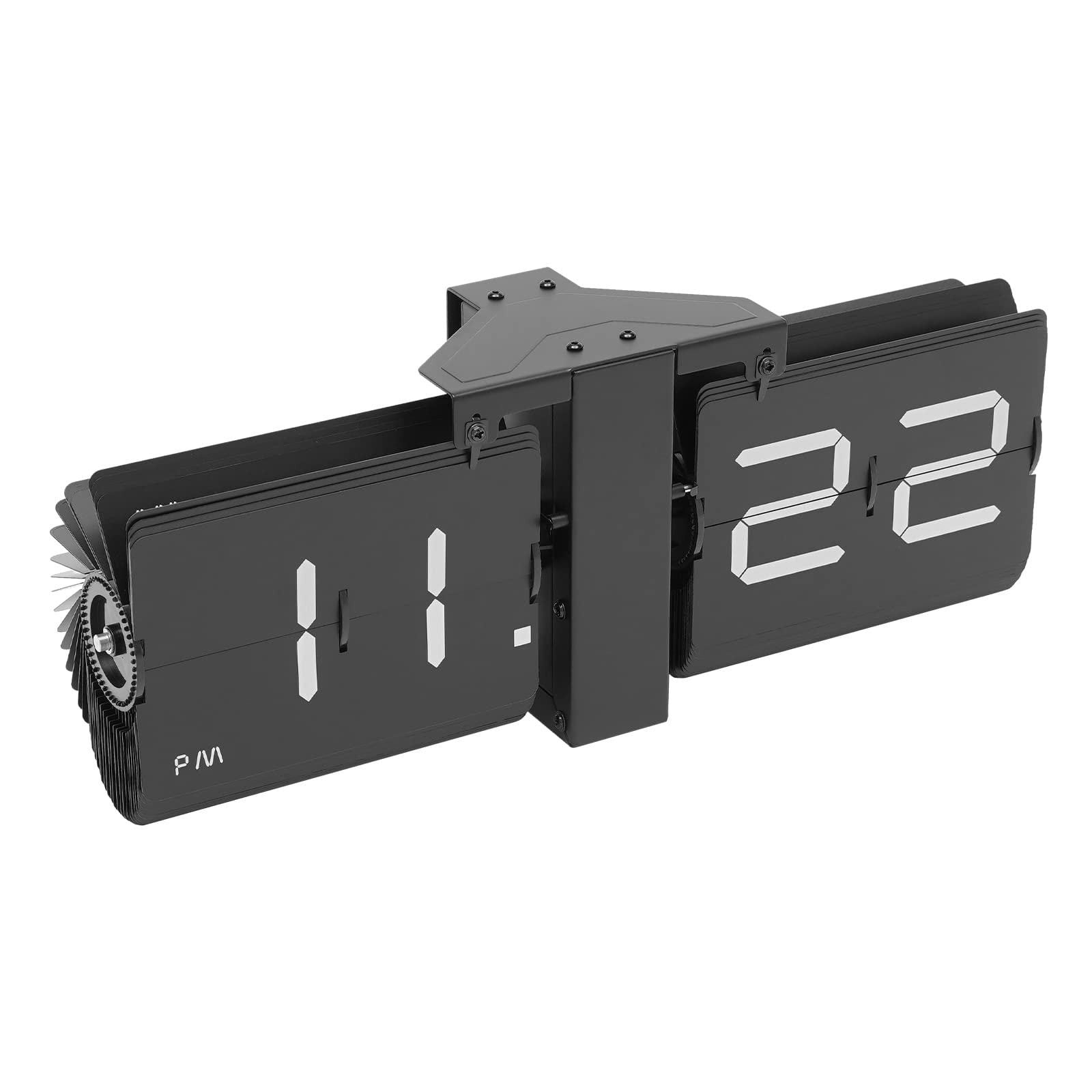 KXBDSFY Flip Clock Retro Flip Clock Wall Clock Tabletop Flip Clock Battery Operated Digital