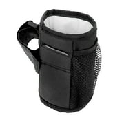 KXBDSFY Universal Drink Bottle Cup Holder for Wheelchair Knee Rollator Stroller Black for Home