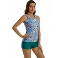 thumbnail image 1 of KXCFCYS Two piece Swimwear Tank Swimsuit for Women Tankini Plus Size Bathing Suit, 1 of 7