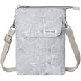 thumbnail image 1 of KXF Leaf Pattern Canvas Cell Phone Purse Wallet Lightweight Small Crossbody Purse Bags for Women, 1 of 7
