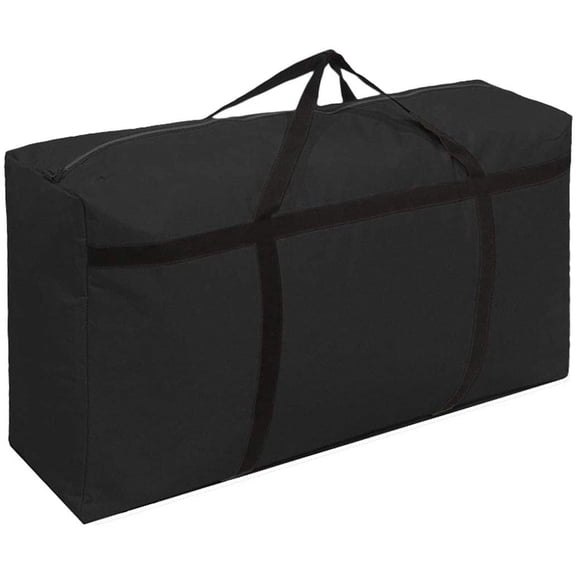 KXF Extra Large Storage Bag for Moving - Heavy Duty Oxford Water-Resistant Storage Bag Organizer with Reinforced Handles & Zippers for Traveling/Camping/College Dorm/Holiday Decorations