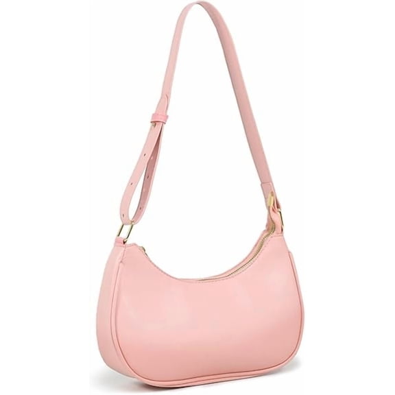 KXF Shoulder Bags for Women PU Leather Small Shoulder Purse Handbag Clutch Hobo Tote Cute Crescent Bag Underarm Purse